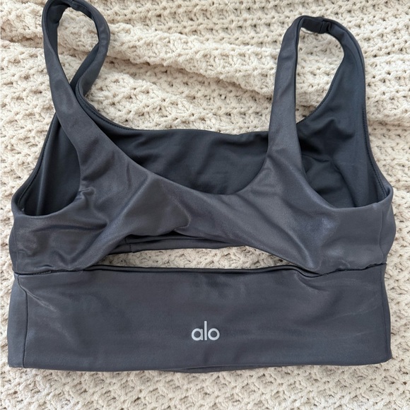 ALO Yoga Gunmetal Set - Leggings and Top - Picture 7 of 8